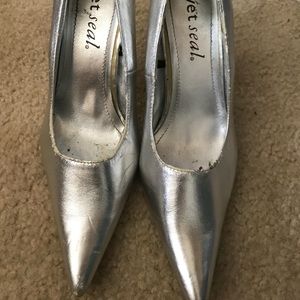 Silver heels